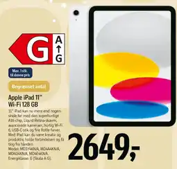Føtex Apple iPad 11" Wi-Fi 128 GB tilbud