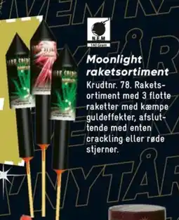 Bilka Moonlight raketsortiment tilbud