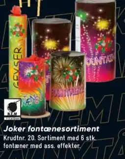 Bilka Joker fontænesortiment tilbud