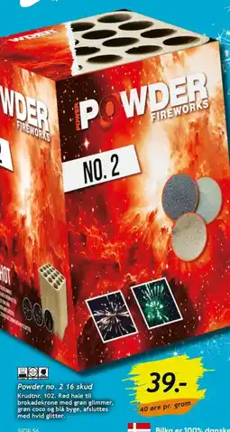 Bilka Powder no. 2 16 skud tilbud