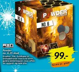 Bilka Powder no. 6 25 skud tilbud