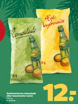 Netto Salatmesteren remoulade eller mayonnaise i pose tilbud