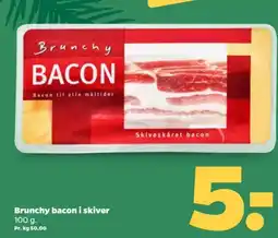 Netto Brunchy bacon i skiver tilbud