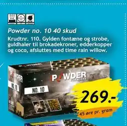 Bilka Powder no. 10 40 skud tilbud
