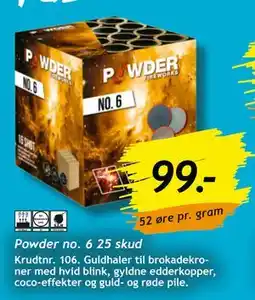 Bilka Powder no. 6 25 skud tilbud