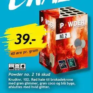 Bilka Powder no. 2 16 skud tilbud