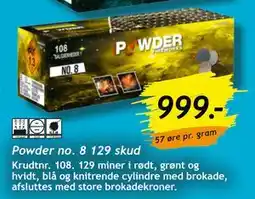 Bilka Powder no. 8 129 skud tilbud