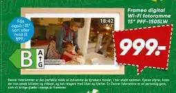 Bilka Frameo digital Wi-Fi fotoramme 15” PFF-1505LW tilbud