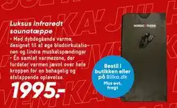 Bilka Luksus infrarødt saunatæppe tilbud
