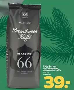 Netto Peter Larsen Kaffe blanding 66 formalet kaffe tilbud