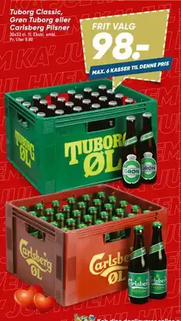 Bilka Tuborg Classic, Grøn Tuborg eller Carlsberg Pilsner tilbud
