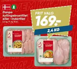 Bilka Danpo kyllingebrystfilet eller -inderfilet tilbud