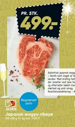Bilka Japansk wagyu ribeye tilbud