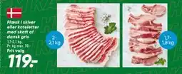 Bilka Flæsk i skiver eller koteletter med skaft af dansk gris tilbud
