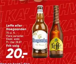 Bilka Leffe eller Hoegaarden tilbud