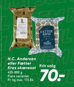 Bilka H.C. Andersen eller Fætter Kras skæreost tilbud