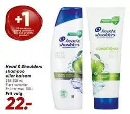 Bilka Head & Shoulders shampoo eller balsam tilbud