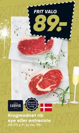 Bilka Krogmodnet rib eye eller entrecote tilbud
