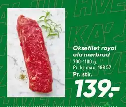 Bilka Oksefilet royal ala mørbrad tilbud