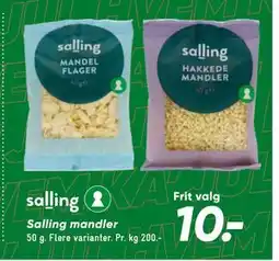 Bilka Salling mandler tilbud