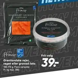 Bilka Grønlandske rejer, røget eller gravad laks tilbud