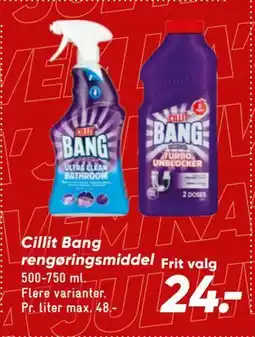 Bilka Cillit Bang rengøringsmiddel tilbud
