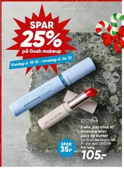Bilka Spar 25% på Gosh makeup tilbud