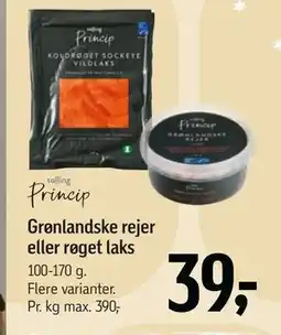 Føtex Grønlandske rejer eller røget laks tilbud