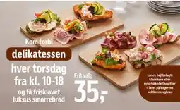 Føtex frisklavet luksus smørrebrød tilbud
