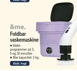 Føtex Foldbar vaskemaskine tilbud