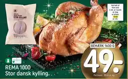 REMA 1000 REMA 1000 Stor dansk kylling tilbud