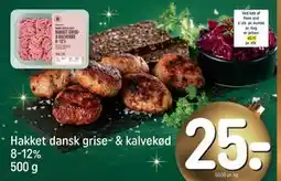 REMA 1000 Hakket dansk grise- & kalvekød 8-12% 500 g tilbud