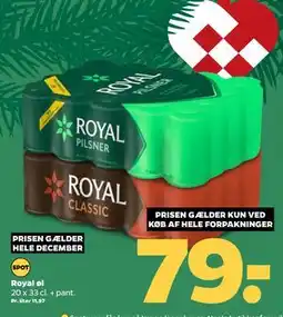 Netto Royal øl tilbud