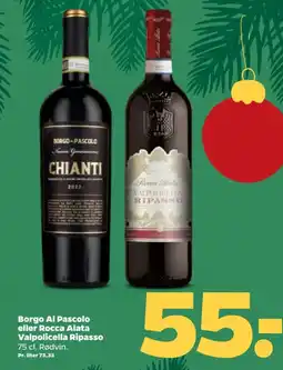 Netto Borgo Al Pascolo eller Rocca Alata Valpolicella Ripasso tilbud