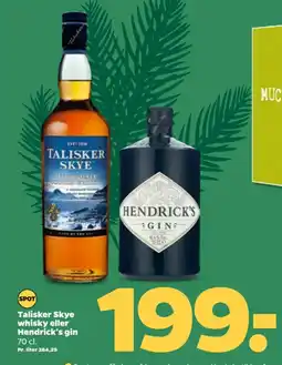 Netto Talisker Skye whisky eller Hendrick's gin tilbud