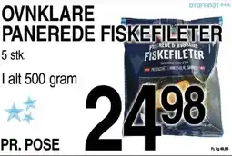 ABC Lavpris Ovnklare panerede fiskefileter tilbud