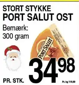 ABC Lavpris Stort stykke port salut ost tilbud