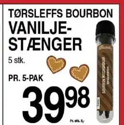 ABC Lavpris Tørsleffs bourbon vanilje- stænger tilbud