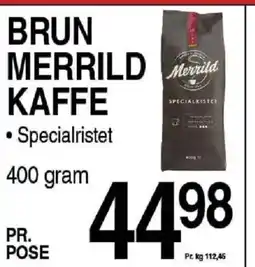 ABC Lavpris Brun merrild kaffe tilbud