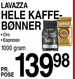 ABC Lavpris Lavazza hele kaffe- bønner tilbud