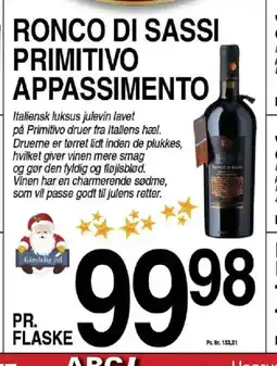 ABC Lavpris Ronco di sassi primitivo appassimento tilbud