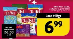 Løvbjerg Taffel chips, snacks, party mix el. party sticks tilbud