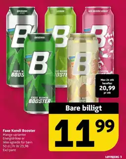 Løvbjerg Faxe Kondi Booster tilbud