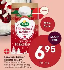 SPAR Karolines Køkken Piskefløde 36% tilbud