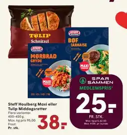 SPAR Steff Houlberg Maxi eller Tulip Middagsretter tilbud