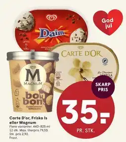 SPAR Carte D’or, Frisko Is eller Magnum tilbud
