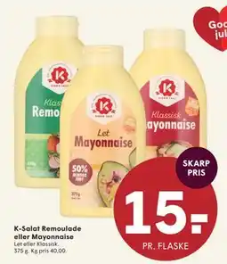 SPAR K-Salat Remoulade eller Mayonnaise tilbud