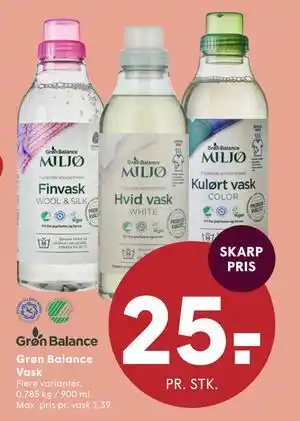 SPAR Grøn Balance Vask tilbud