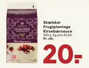Skælskør Frugtplantage Kirsebærsauce
