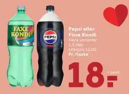 SPAR Pepsi eller Faxe Kondi tilbud